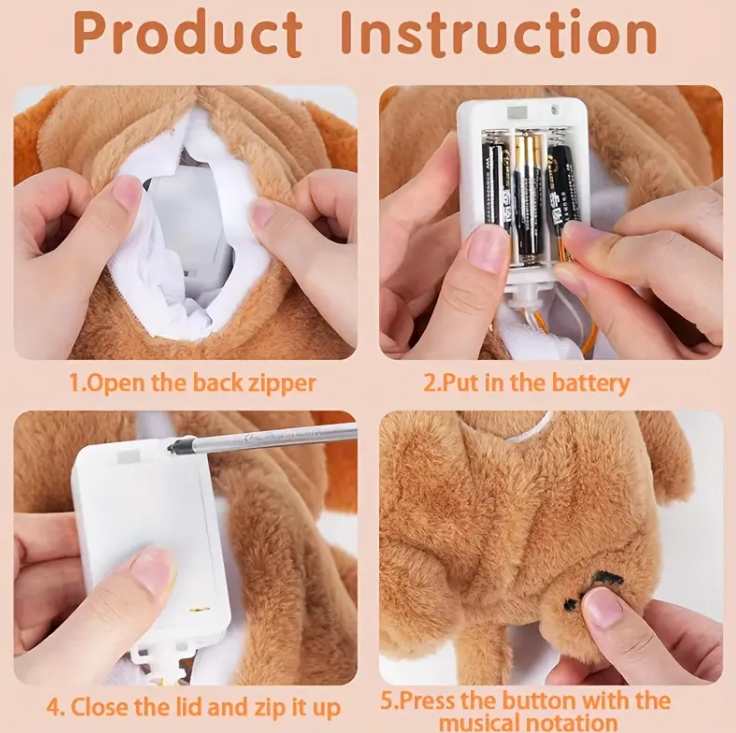 Breathing Puppy Plushie